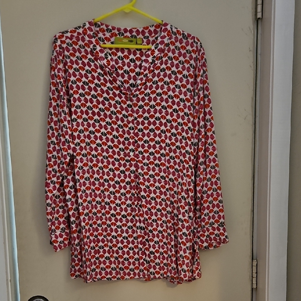 Desigual Pink Long Sleeve Buttoned Blouse